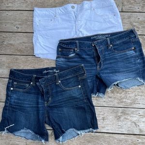 3 pairs of American Eagle shorts